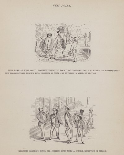 Page de La tournée américaine de Messieurs Brown, Jones et Robinson (gravure) - Richard Doyle
