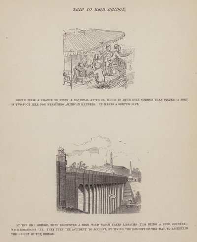 Page de La tournée américaine de Messieurs Brown, Jones et Robinson (gravure) - Richard Doyle