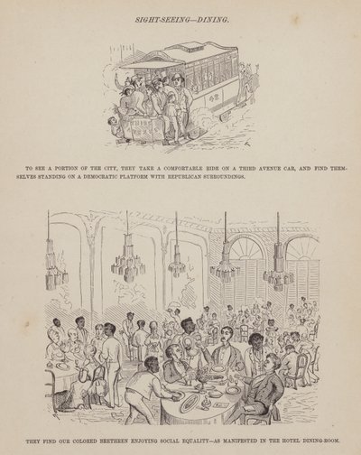 Page de La tournée américaine de Messieurs Brown, Jones et Robinson (gravure) - Richard Doyle