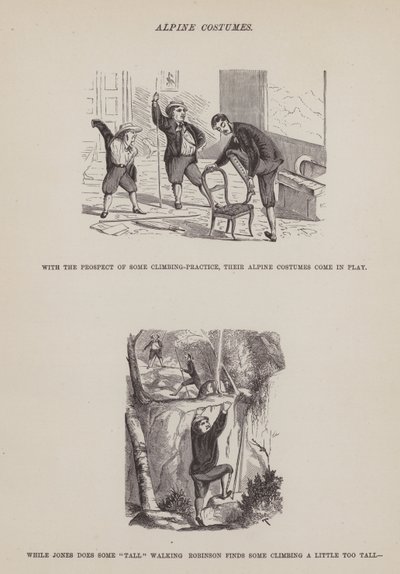 Page du Tour américain de Messieurs Brown, Jones et Robinson (gravure) - Richard Doyle