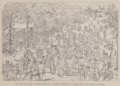 Page du Tour américain de Messieurs Brown, Jones et Robinson (gravure) - Richard Doyle