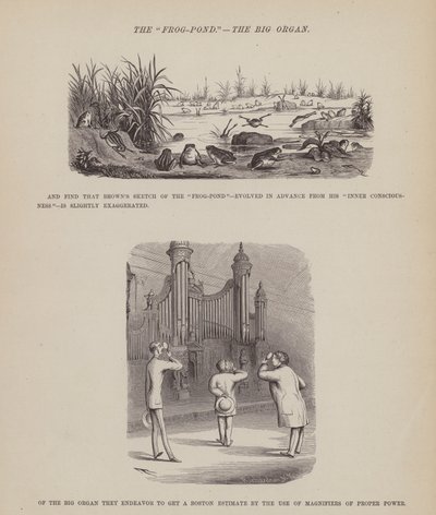 Page du Tour américain de Messieurs Brown, Jones et Robinson (gravure) - Richard Doyle