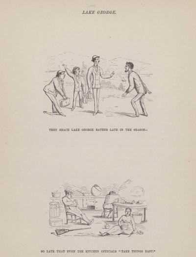 Page du Tour Américain de Messieurs Brown, Jones et Robinson (gravure) - Richard Doyle