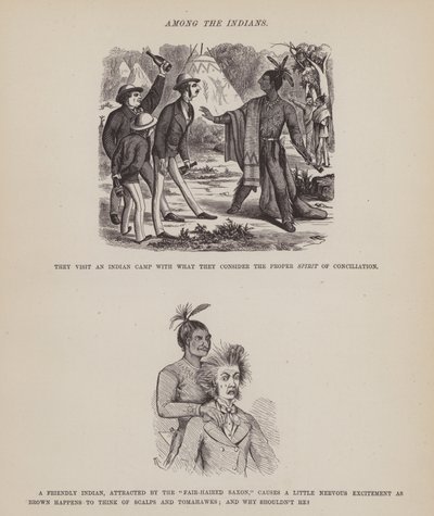 Page du Tour Américain de Messieurs Brown, Jones et Robinson (gravure) - Richard Doyle
