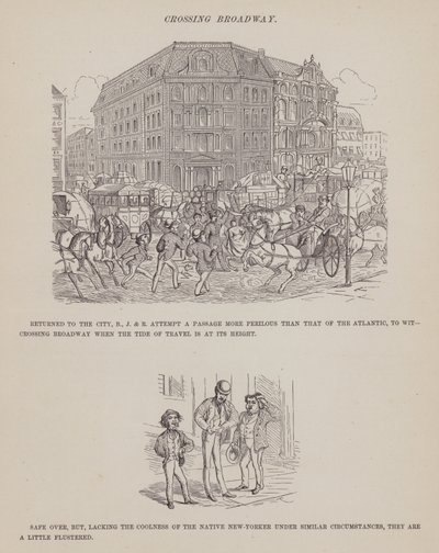 Page du Tour Américain de Messieurs Brown, Jones et Robinson (gravure) - Richard Doyle