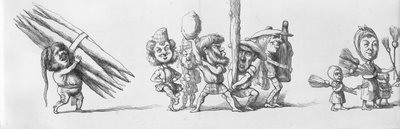 Visiteurs écossais et espagnols à la Grande Exposition, 1851 - Richard Doyle