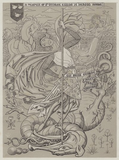 Saint Georges tuant le Dragon - Richard Doyle