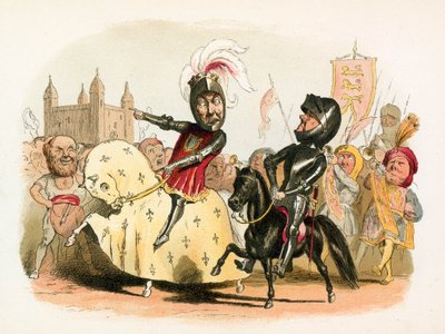 Le Prince Noir et le roi de France entrant à Londres - Richard Doyle