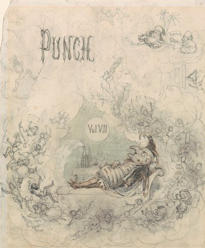Page de titre pour Punch, vol. VIII - Richard Doyle