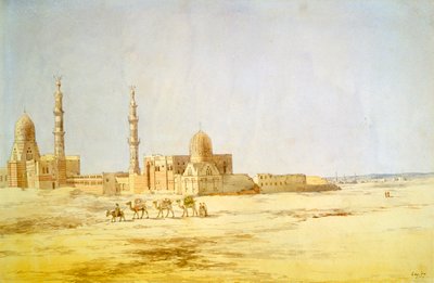 Tombes des califes, Le Caire, vers 1842 - Richard Dudd