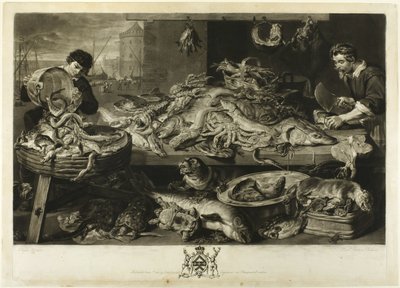 Un marché aux poissons - Richard Earlom
