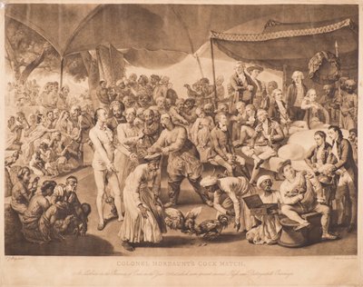 Combat de coqs du colonel Mordaunt - Richard Earlom