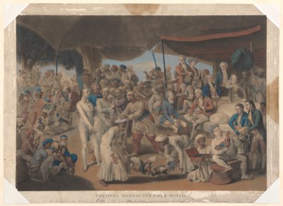 Le combat de coqs du colonel Mordaunt à Lucknow - Richard Earlom