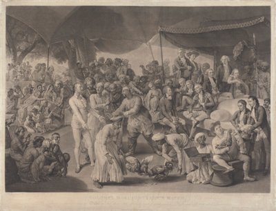 Le combat de coqs du colonel Mordaunt à Lucknow - Richard Earlom