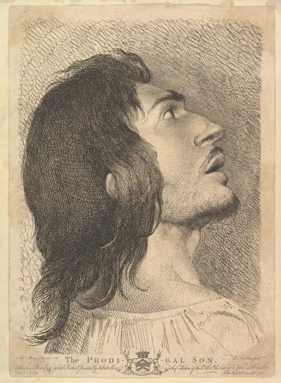 Tête de profil du fils prodigue, 1766 - Richard Earlom