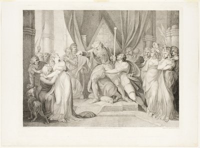 Lear chassant sa fille Cordelia - Richard Earlom