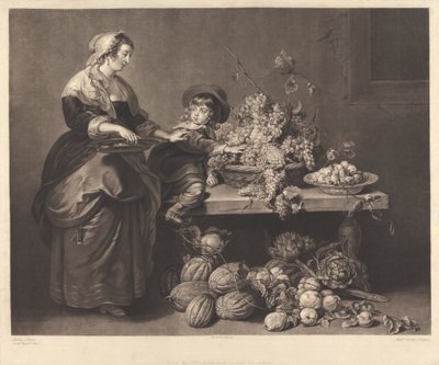 Le fils de Rubens et sa nourrice - Richard Earlom
