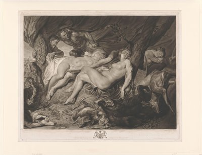 Diane endormie et ses nymphes espionnées par des satyres - Richard Earlom