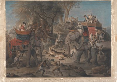 Chasse au tigre dans les Indes orientales - Richard Earlom