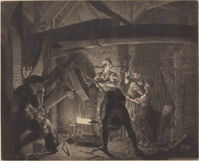 Une forge - Richard Earlom after Joseph Wright