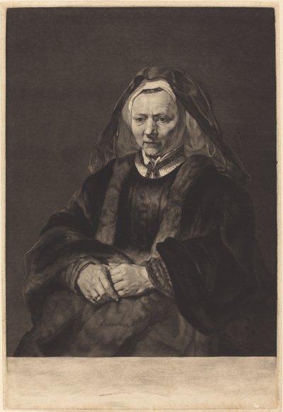 La femme de Rembrandt - Richard Earlom after Rembrandt van Rijn