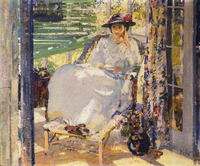 Dans la Véranda - Richard Emil Miller