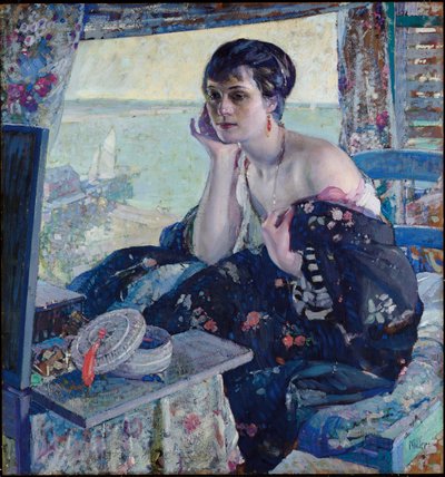 Femme près d