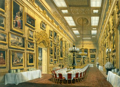 La galerie de Waterloo, Apsley House, reproduite dans 