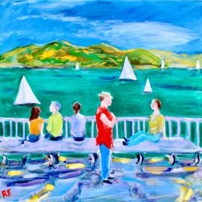 Un banc, Sausalito, 2017 - Richard Fox