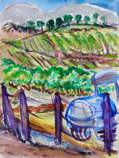 Tracteur bleu, Napa Valley - Richard Fox