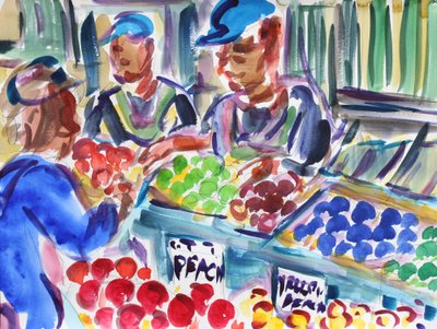 Vendeurs de fruits, 2020 - Richard Fox