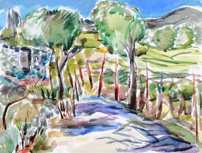 Deux arbres dans le parc d