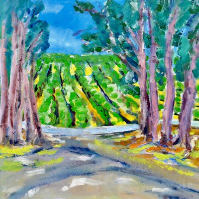 Vignoble au-delà des arbres, 2019 - Richard Fox