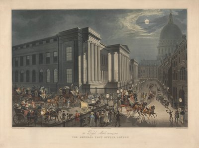 Coaching : Les courriers royaux partant du General Post Office, Londres - Richard Gilson Reeve