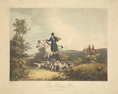 Ensemble de quatre : (1) Chasse au cerf - Richard Gilson Reeve