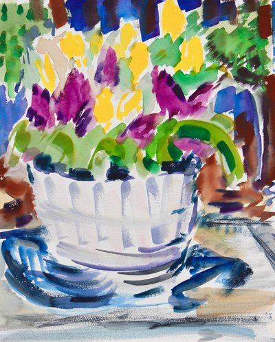Fleurs dans un tonneau, 2021 - Richard H. Fox