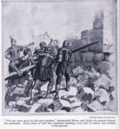 La destruction de Carthage par les Romains, vers 1950 - Richard Henry Brock