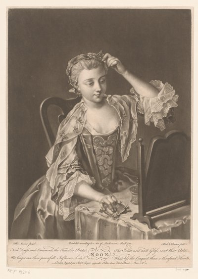 Jeune femme devant sa coiffeuse - Richard Houston