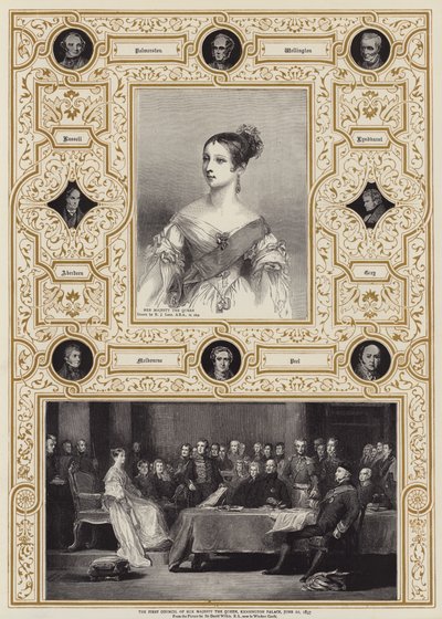 Le premier conseil de Sa Majesté la Reine, Palais de Kensington, 20 juin 1837 - Richard James Lane