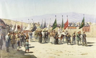 Shakhsei-Vakhsei, procession religieuse des musulmans - Richard Karlovich Zommer