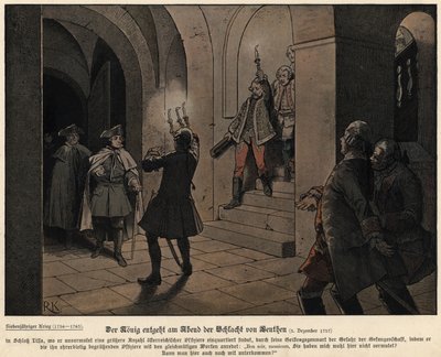 Frédéric le Grand de Prusse le soir après la Bataille de Leuthen - Richard Knoetel