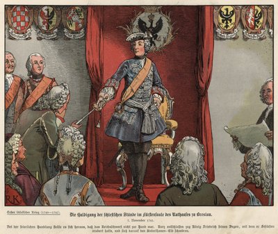 Frédéric le Grand recevant le tribut des Silésiens dans l
