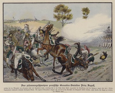 Bataillon de grenadiers du prince Auguste de Prusse à la bataille de Prenzlau, 28 octobre 1806 - Richard Knotel
