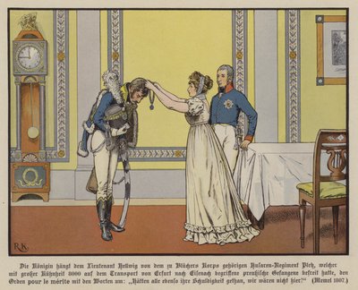 La reine Louise de Prusse remettant l