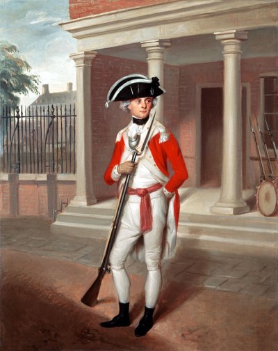 Lieutenant George Belson, Corps des Marines, Chatham, c.1780 - Richard Livesay