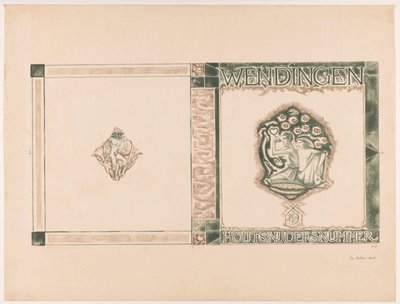 Couverture pour : Wendingen, Houtsnijdersnummer, 1919 - Richard Nicolaüs Roland Holst (signed by artist)