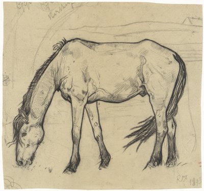 Cheval broutant à Noordwijk - Richard Nicolaüs Roland Holst