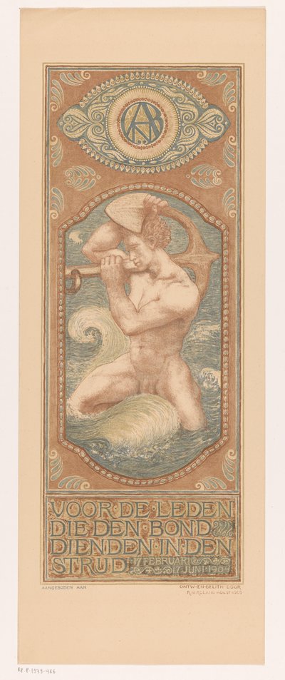 Homme portant une ancre sur ses épaules - Richard Nicolaüs Roland Holst