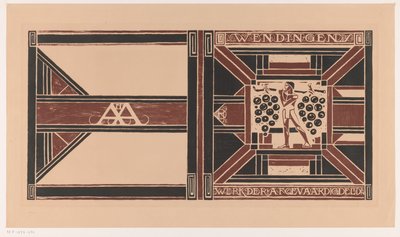 Conception de couverture pour : Wendingen, 1921 - Richard Nicolaüs Roland Holst