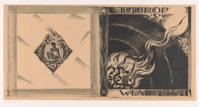 Conception de couverture pour : Wendingen, numéro Toorop, 1928 - Richard Nicolaüs Roland Holst